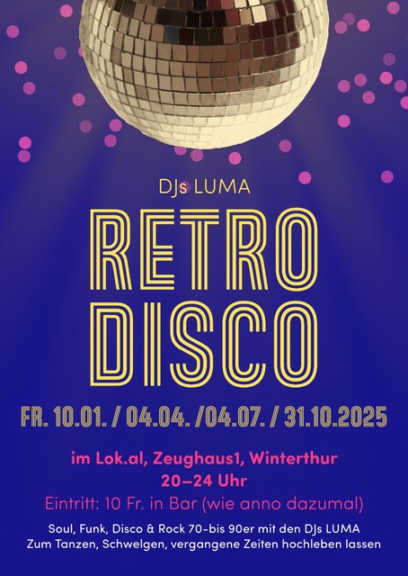 Retro Disco im Lok.al!
