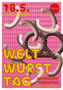 Weltwursttag, Weisswurst-Zmorgen mit Bretzel und Obatzda
